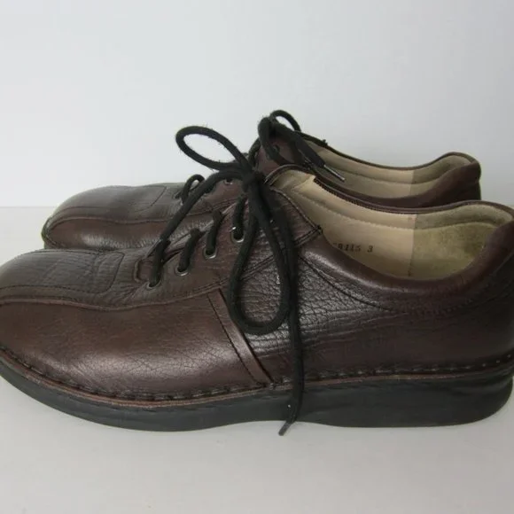 FINN COMFORT Mens 11.5 Dijon Lace Up Oxford Leather Shoes - Picture 3 of 7